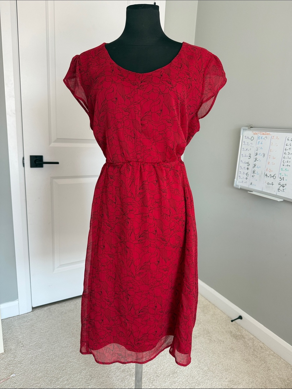 Ricki's Red Floral Midi Dress